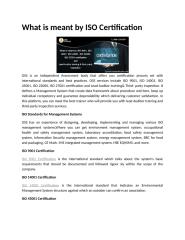 What is meant by ISO Certification.docx