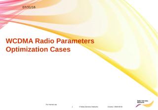 (Huawei) WCDMA_Radio_Parameters_Optimization_Cases.ppt