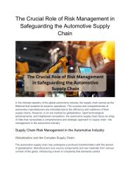 The Crucial Role of Risk Management in Safeguarding the Automotive Supply Chain.pdf