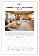 Here are the Top Yachts for Your Next Corporate Retreat!.pdf